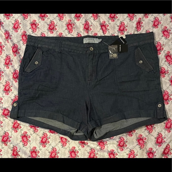 Blue denim shorts - Picture 1 of 3